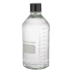 Media Bottle,Clear,Graduated,PTFE Lined Cap,1000mL