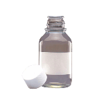 Safety Coated Reagent Bottle, Clear, 125mL
