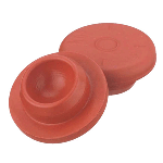 Stopper,Snap on Style,Red Rubber,13x20mm
