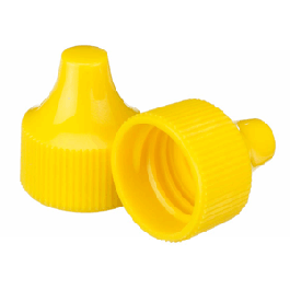 Dropper Tip Caps 20-410 Yellow