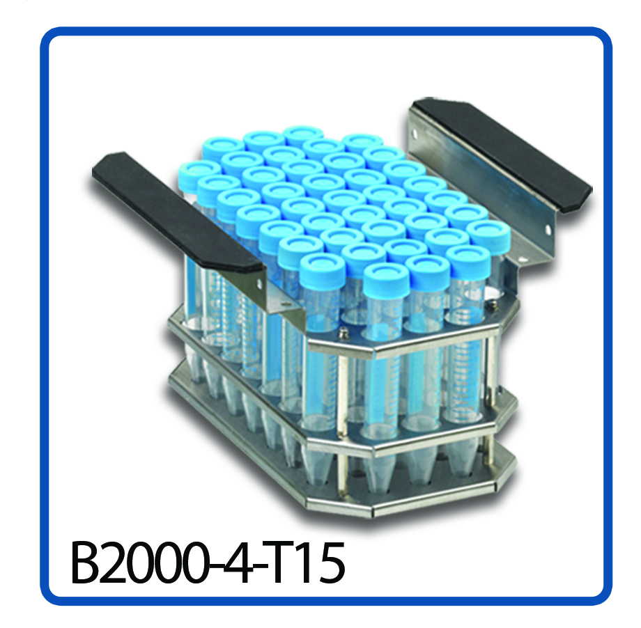 Test Tube rack for 15 x 50 ml tubes for B2000 Bath